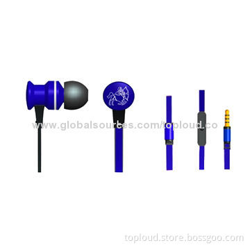 Earphones for iPhone or Nokia, Assorted Colors and Customized Logo